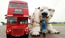 #公益传播# Greenpeace最近把一只北极熊弄进了伦敦